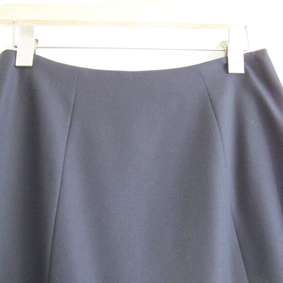 Brooks Brothers Skirt 6 Navy Blue Classic Feminine Academia Tollegno 1900 A Line - Picture 3 of 13
